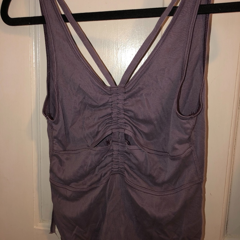Free People Ruffled Cinched Tank Top